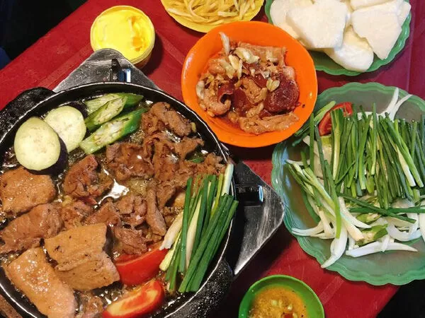 Vân bò nướng
