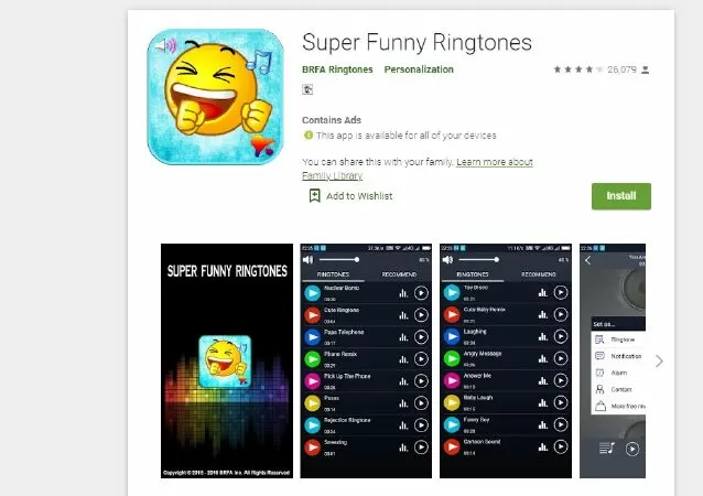 Ứng dụng nhạc chuông miễn phí tốt nhất cho Android: Super Funny Ringtones