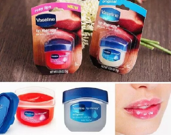 Trị khô môi bằng vaseline