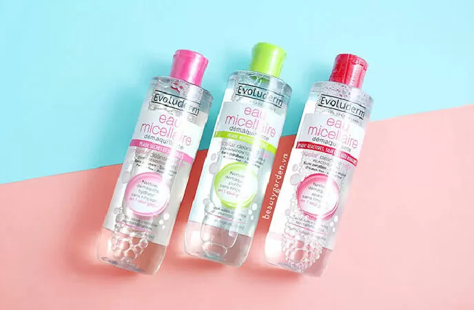 Nước tẩy trang Evoluderm Eau Micellaire Cleansing Water