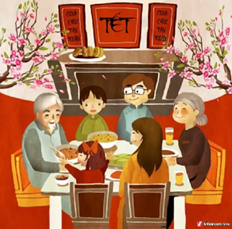 Bài văn mẫu về Ngày Tết Việt Nam - Bài số 9