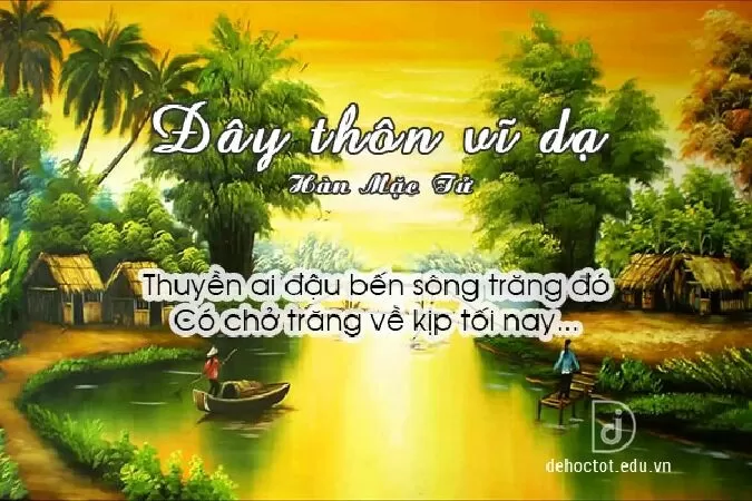 Bài văn phân tích Đây Thôn Vĩ Dạ của Hàn Mạc Tử - Bài số 2