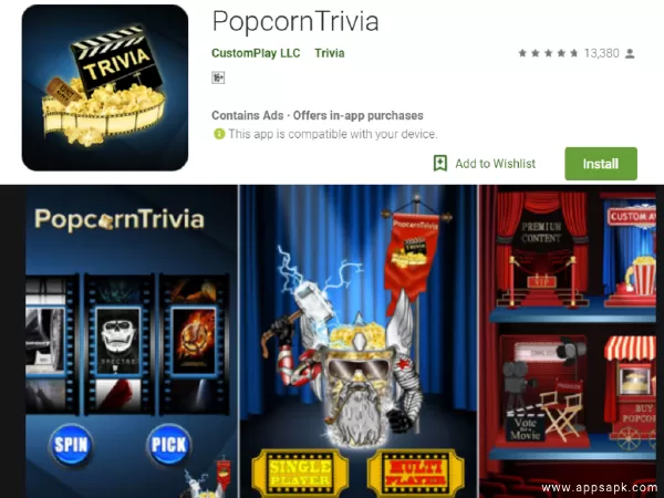 Ứng dụng phim tốt nhất cho Android: PopcornTrivia