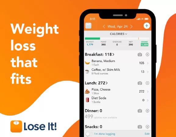 Ứng dụng giảm cân tốt nhất: Lose It!