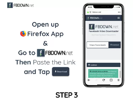 Trình tải video facebook tốt nhất: fbdown.net