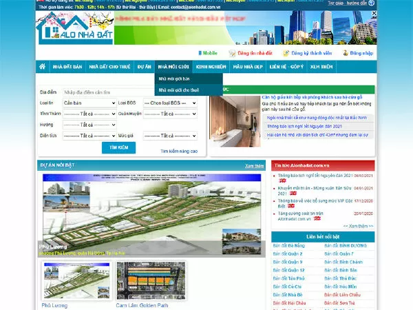 Website tìm nhà trọ Alonhadat.com.vn