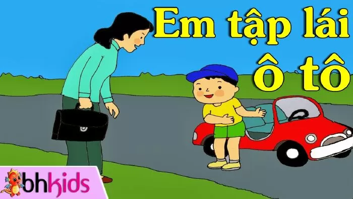 Em tập lái ô tô