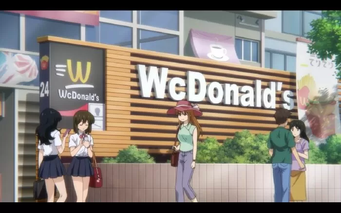 McDonald’s với “thương hiệu chính thức trên anime” WcDonald’s