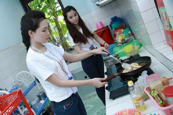 Không nấu ăn trong phòng