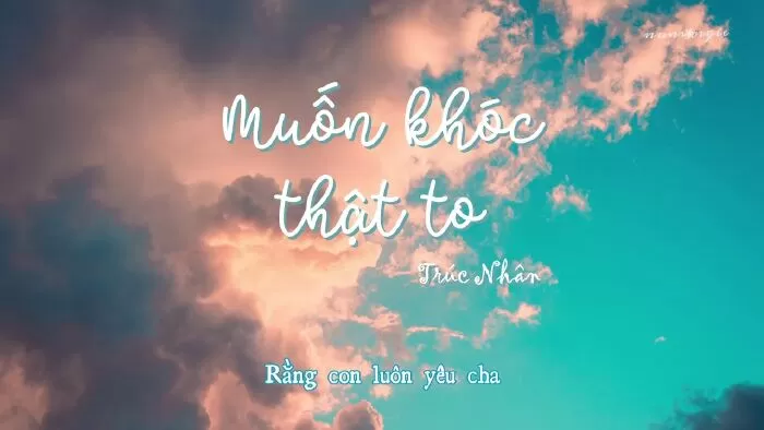 Muốn khóc thật to