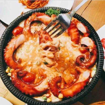 Bạch tuộc sốt phô mai