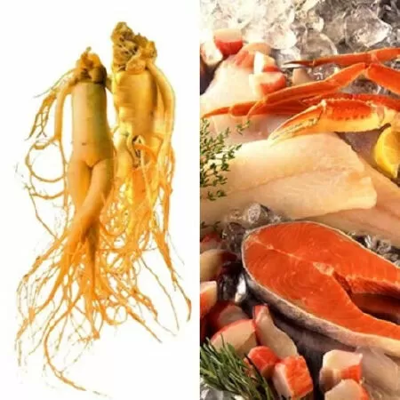Nhân sâm và hải sản