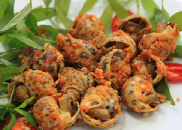 Ốc hương rang muối ớt