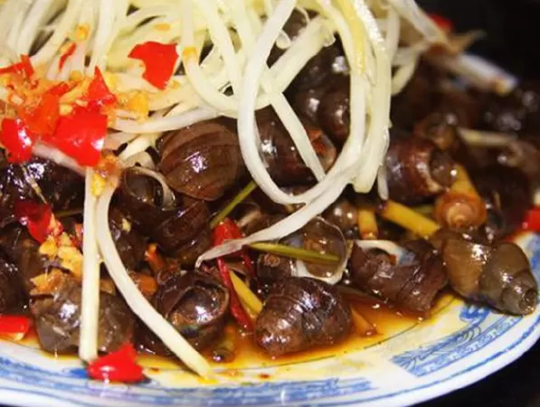 Ốc gạo xào sả ớt