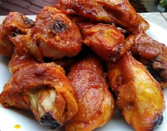 Gà Đông Tảo nướng lá chanh mật ong