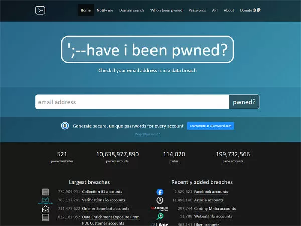 Have I Been Pwned