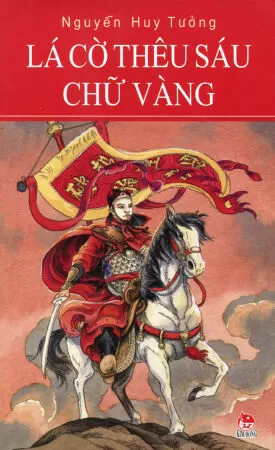 Lá cờ thêu sáu chữ vàng