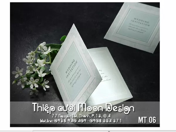 Thiệp cưới Moon Design