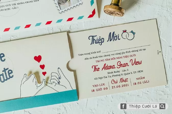 Thiệp Cưới Lá