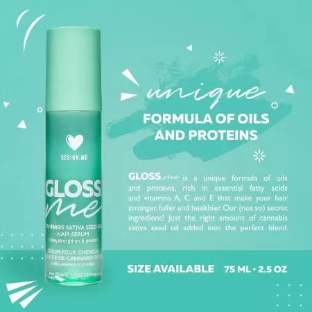 Design.Me Gloss.Me Cannabis Sativa Seed Oil Hair Serum