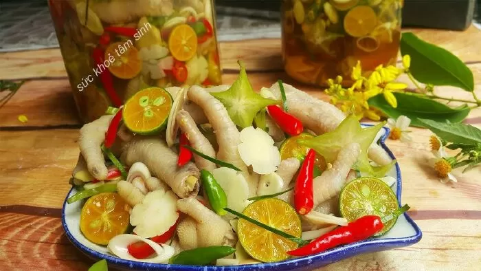 Chân Gà ngâm sả tắc