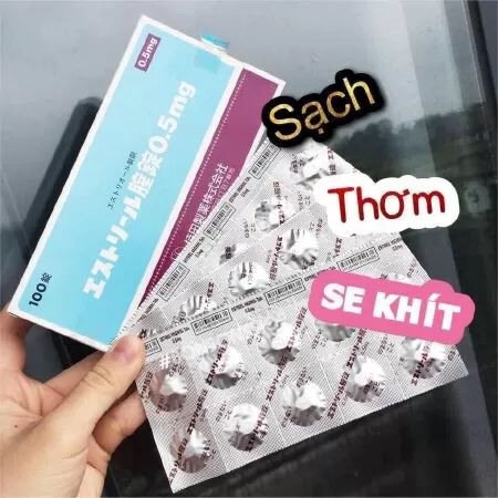 Viên nén đặt chữa viêm, se khít âm đạo EStoril của Nhật Bản