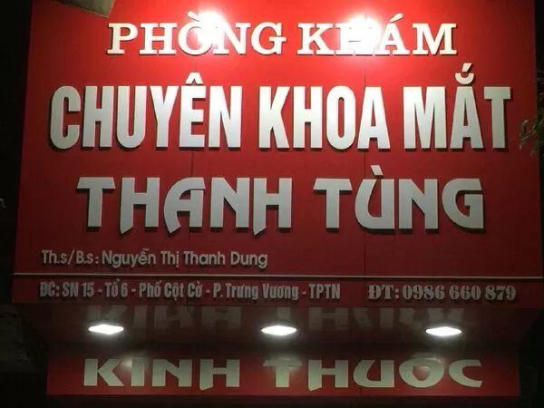 Phòng khám chuyên khoa mắt Thanh Tùng