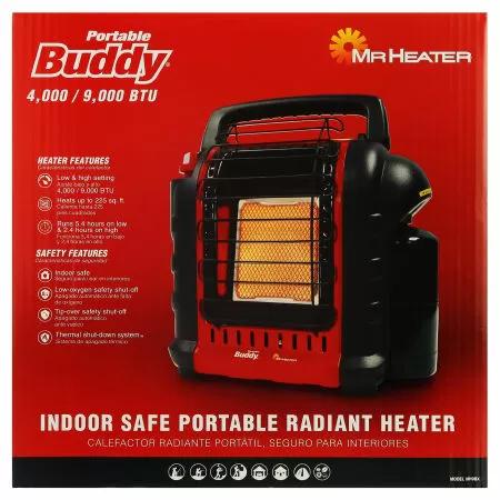 Mr. Heater MH9BX 9000 BTU Propane Portable Buddy Heater / Máy sưởi di động Mr. Heater MH9BX 9000 BTU Propane Portable Buddy