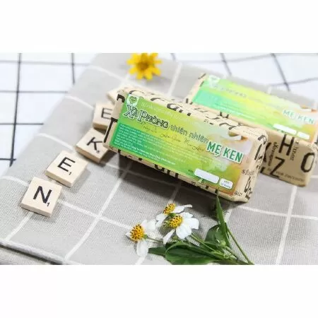 Xà phòng trắng da, giảm mụn lưng thiên nhiên Mẹ Ken