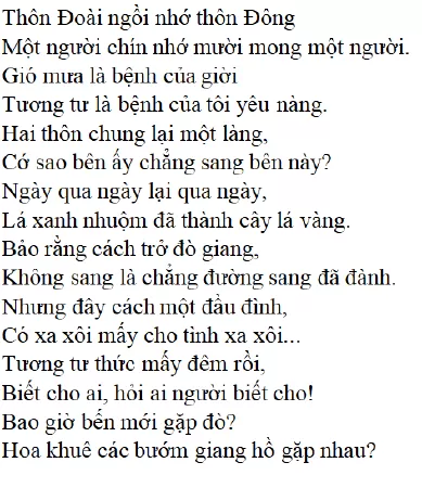 Tương tư - Nguyễn Bính