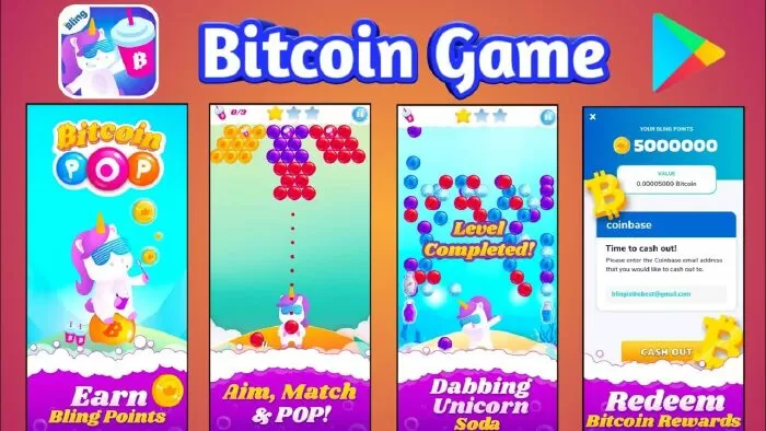 Bitcoin Pop – Earn REAL Bitcoin