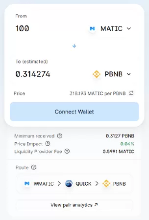 Cách sử dụng QuickSwap
