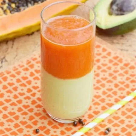 Sinh tố bơ đu đủ