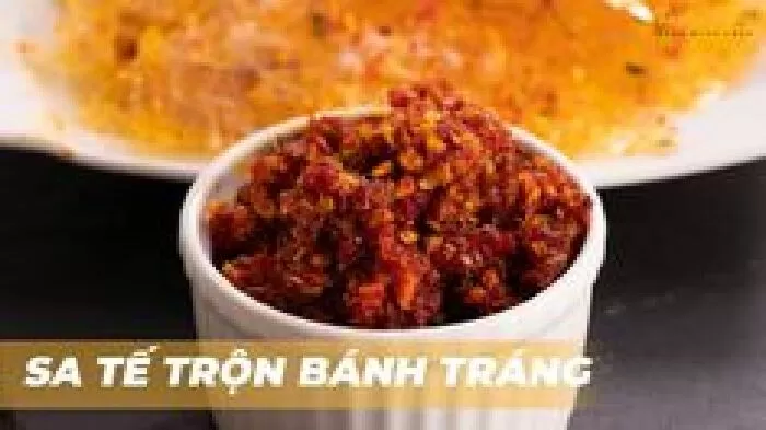 Bánh tráng trộn sa tế