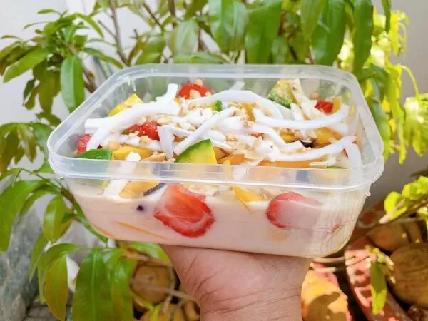 Kem chuối trái cây