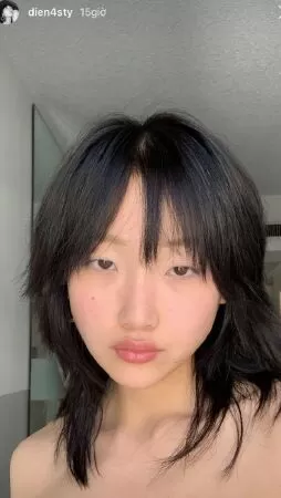 Mullet layer cho mặt dài