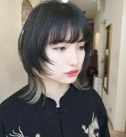 Mullet layer kết hợp với nhuộm kiểu Ombre