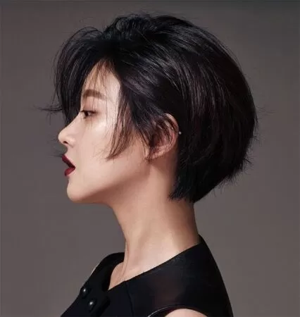 Mullet layer nữ tém ngắn