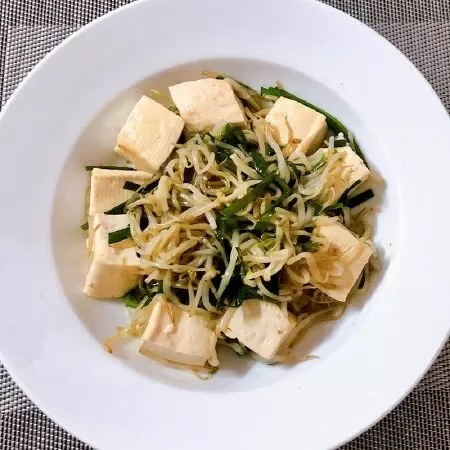 Giá xào đậu hũ