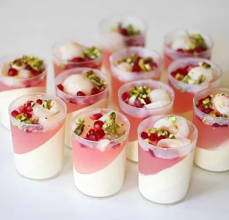 Panna cotta vải