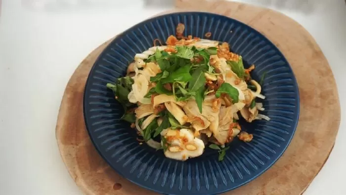Gỏi măng cụt chay