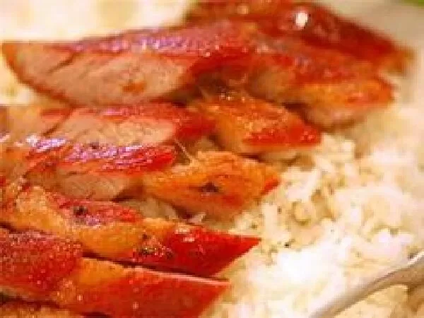 Cơm gạo lứt xá xíu