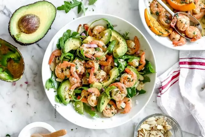 Salad bơ và tôm