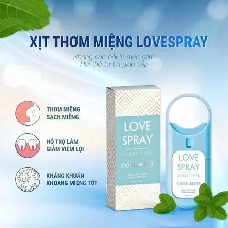 Xịt thơm miệng giúp diệt khuẩn Qlady Love Spray- Kissing Spray