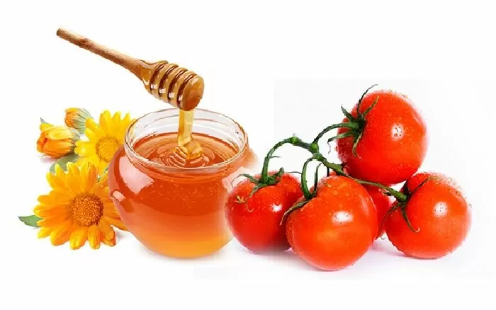 Mặt nạ mật ong và cà chua cho làn da sáng hồng