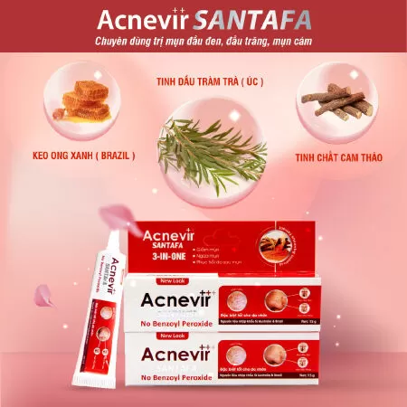 Kem điều trị mụn đầu đen Acnevir Santafa