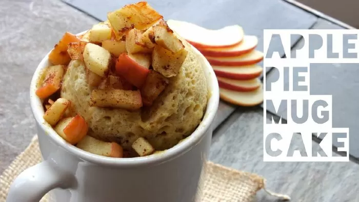 Mug cake táo