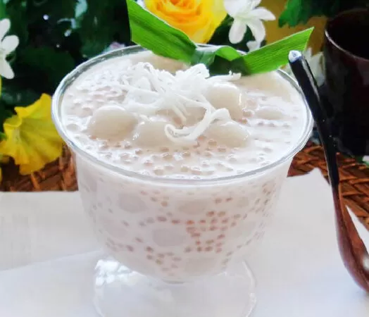 Chè khoai môn bột báng