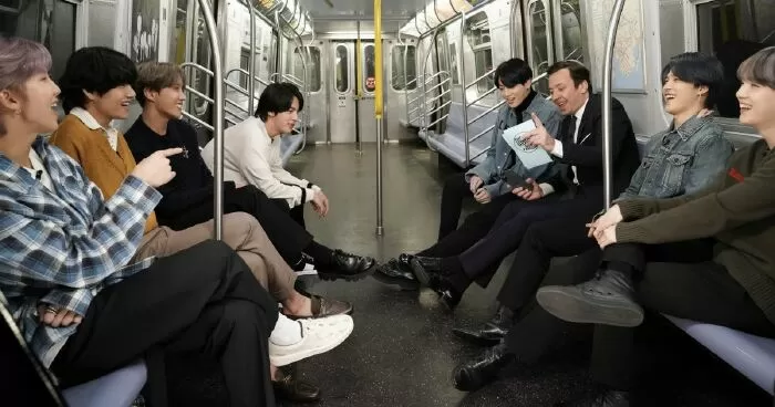 Jimin gian lận trong Subway Olympics của The Tonight Show Starring Jimmy Fallon