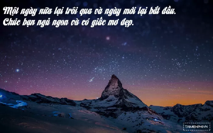 Tự chúc bản thân ngủ ngon.